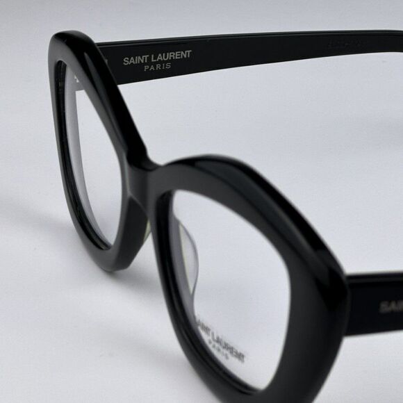 NEW Saint Laurent SL68OPT 001 Black Cat Eye Women Eyeglasses - Picture 12 of 15
